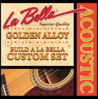 GW046 Golden Alloy Отдельная струна для акустической гитары, 046, бронза, La Bella