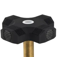 ClockAudio CS 4S-RF RGB - Четырехэлементный настольный конденсаторный микрофон с половиной-кардиоидной характеристикой, программируемый RGB LED перелючатель. Цвет черный