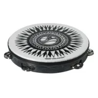 Remo ta-9110-88-ab003  artbeat тамбурин однорядный 10", 8 пар джинглов, рисунок new sun