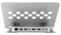 Переходник [91-00017699] Kramer Electronics [KDOCK-6] USB 3.1 тип C вилка на HDMI розетку, DisplayPort розетку, Ethernet розетку, Аудио розетку, 3хUSB 3.0 розетку и розетку USB 3.1 Type-C для зарядки мобильных устройств