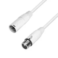 Adam hall k4 mmf 1000 snow  микрофонный кабель 4star premium xlr(f)-xlr(m), 10м, белый