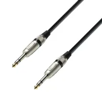 Adam hall k3 bvv 0300 - кабель аудио trs (jack) stereo 6.3 mm - trs (jack) stereo 6.3 mm, 0.22 мм2, 3 м, черный