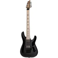Schecter JEFF LOOMIS JL-7 BLK Гитара электрическая семиструнная, крепление грифа: клеенный