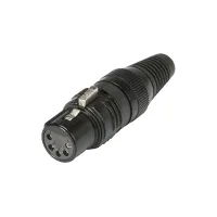 Sommer Cable HI-X5CF-M- 
			Разъем XLR 5-pin (розетка), посеребренные контактные гнезда, кабельный, прямой