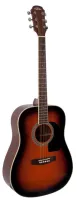 Aria AD-18 BS Гитара акустическая,корпус: ель, задняя и боковые стороны: Mahogany