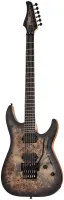 SCHECTER C-6 FR PRO CB - 6-струнная электрогитара, 24 лада, корпус: красное дерево, гриф клён 3 куска, на болтах, накладка венге, звукосниматели HH Schecter Diamond Decimator, регулировки: громкость (push-pull), тон, 3х позиционный переключатель, Floyd Ro