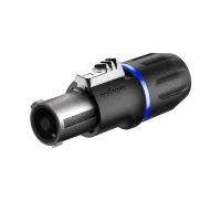 ROXTONE RS4FP-HD-Blue Разъем кабельный типа speakon, сверхпрочный, с металлическим основанием, 4-х контактный, "female", Контакты: никелированная латунь. Цвет: черно-синий.
