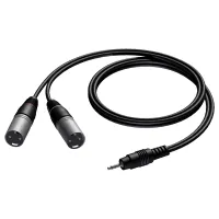 Procab CAB712/3- Аудиокабель miniJack 3,5 мм стерео (вилка) – 2х XLR 3-pin (вилка)