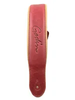037391 Vintage Red/Tan Padded Ремень для гитары, кожаный, красный, Godin