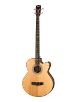 Бас-гитара электроакустическая с чехлом Cort Acoustic Bass Series SJB5F-NS-WBAG