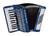 Perle-II-48/26-BL Perle Аккордеон 26/48/II/3, синий, с ремнями и чехлом, Weltmeister