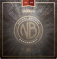 NB1656 Nickel Bronze Комплект струн для резонаторной гитары, 16-56, D'Addario