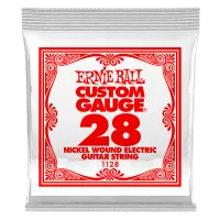 Ernie Ball 1128 струна для электро и акустических гитар. Никель, в оплётке, калибр .028