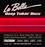 760RM Комплект струн для 4-струнной бас-гитары 44-110 La Bella
