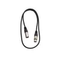 Rockcable rcl 30301 d7  микрофонный кабель xlr(m) xlr( f) 1 м