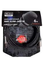 Xline Cables RMIC XLRM-JACK 06 Кабель микрофонный  XLR 3 pin male - JACK 6.3 mono длина 6м