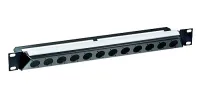 Neutrik NZP1RU-12- 19'' рэковая панель высотой 1U, 12 отверстий D-size