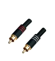ROXTONE RR010M (set) Набор разъемов RCA  "Тюльпан" (2шт.: красный/черный).