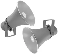 AMC H 15 Рупорный громкоговоритель алюминевый 15Вт/100В, IP65 , 100V/15W-10W-5W-2,5W, 400-8000Hz, белый,  8шт. в коробке: 58х51х52см.