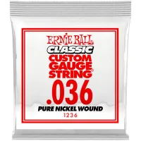 Ernie Ball 1236 струна для электро и акустических гитар. Никель, калибр .036