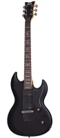 SCHECTER DEMON S-II ABSN (SBK) - электрогитара, 24 лада, корпус: липа, гриф клён, накладка венге, на болтах, звукосниматели: HH, Schecter Diamond Active HB-105S, регулировки громкость, тон, 3х позиционный переключатель, Цвет: Aged Black Satin (ABSN) – сос