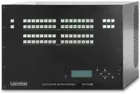 Lightware mx-fr33r, шасси модульного матричнного коммутатора 33x33 с резервным/двойным питанием; 4x20 lcd дисплей и кнопки управления на передней панели; управление по rs-232, usb и ip.