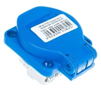 PCE Розетка встр 16A/250V/2P+E/IP54 50x50 подкл. сбоку серая (большие сроки пр-ва) 1050-0gs