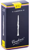Clarinet reeds Vandoren CR1025 - Traditional clarinet reed with strength 2.5. Price per pack of 10 pieces