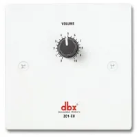 dbx ZC1 настенный контроллер. Поворотный регулятор громкости. Подключение Cat 5, 2xRJ45