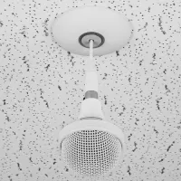 ClockAudio C 303W-D - Трехэлементный подвесной микрофонный массив c Dante/AES67 и RGB кольцом, белый цвет