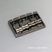 Gotoh 404sj-4-ck  бридж для 4-струнной бас гитары, стальные седла, черный хром