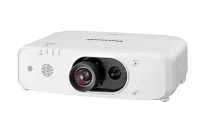 Проектор Panasonic [PT-FZ570E] 3LCD (0.8"), 4500 ANSI Lm, WUXGA(1920x1200);10000:1;TR 1.22-2.26:1;HDMI x1;ComputerIN -D-Sub 15pin x2; VideoIN -RCA composite x1;Monitor Out x1; Audio IN pin x1; Audio IN M3x2; Audio Out M3x1;RS232; RJ45;USB-A;10W;9кг