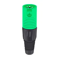 Taverlab D1039M-Green - Разъём 3PIN XLR папа, пластик, зелёный