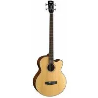 Cort ab850f-nat w/ bag  электроакустическая бас-гитара с чехлом, цвет натуральный
