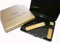 Alto saxophone reed case Rigotti ESA/10PG - Plastic box for alto saxophone reeds. For 10 reeds, silver