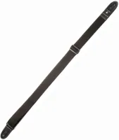 Guitar strap Magma MP01 - Polypropylene guitar strap with leather tips, black color