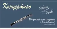 Трости для кларнета Fedotov Reeds Концертино №4+ Bb (2 шт)