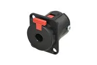 NEUTRIK NJ3FP6P-BAG панельный разъем Jack 6.3мм TRS (стерео), гнездо, пластиковый черный корпус