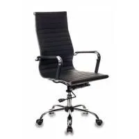 РАСПРОДАЖА Кресло Бюрократ CH-883/BLACK (Office chair CH-883 black eco.leather cross metal хром) (арт. 348270)