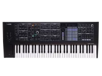 Синтезатор [551003] Arturia [PolyBrute Noir] 6 голосная полифония, 61 клавиша, полувзвешенная, velocity, aftertouch, 2x аналоговых VCO, 32-шаговый арпеджиатор, 64-шаговый секвенсор, 3D-контроллер Morphee