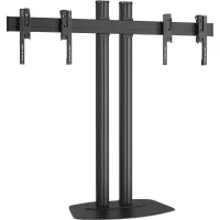 Vogels F1264 Black- Напольный стационарный стенд для видеостены 1х2 из дисплеев диагональю 42–55'', альбомная ориентация, макс. нагрузка 160 кг