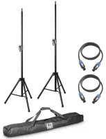 Ld systems dave 8 set 2 - комплект аксессуаров для системы dave 8 (2 напольные стойки для сателлитов с чехлом, 2 спикерных кабеля длиной 5 метров)