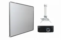 Комплект Exell: интерактивная доска ExellTech ET-77 (IR80-40-4:3M) с короткофокусным проектором EXD102ST и креплением DSM-14kw