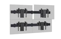Vogels W2264P Black- Комплект настенного крепления для видеостены 2х2 из дисплеев диагональю 37–65'' с выдвижным креплением (push in – pop out), макс. нагрузка 180 кг, черный