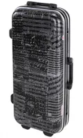 Alto saxophone case GLCASE GLC-A (J01) - Экономичный надежный кейс для альт-саксофона из плаcтика ABS. Принт на музыкальную тему в темно-серых оттенках