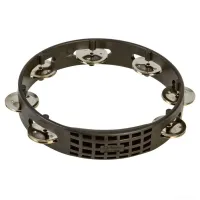 LP LPA180  Aspire 8” Plastic Tambourine Black тамбурин пластиковый черный, 7 джинглов