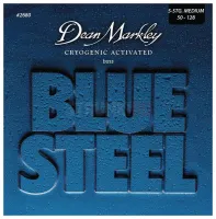 DM2680A Blue Steel NPS Комплект струн для 5-струнной бас-гитары, никелированные,50-128, Dean Markley