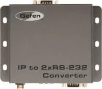 Gefen EXT-IP-2-RS2322- Двухканальный преобразователь RS-232 для передачи через Ethernet