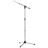 K&M 21080-300-02  микрофонная стойка "журавль", телескопическая стрела, хром, 925-1630 мм