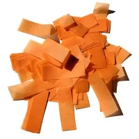 MLB ORANGE Confetti FP 50x20mm, 1 kg Бумажные конфетти 50 х 20 мм, с огнезащитной пропиткой,  оранж,